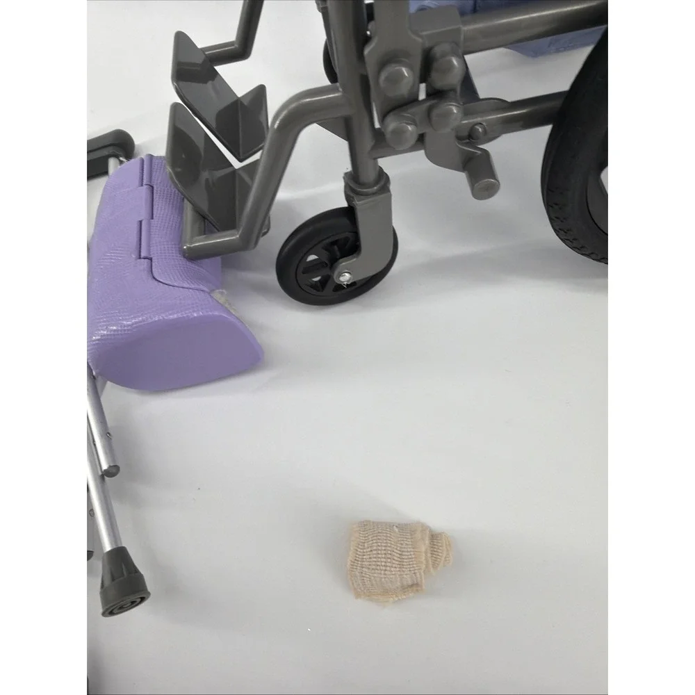 American Girl Doll 'Feel‎ Better Kit' Wheelchair, 2 Casts, Bandage, Crutches
